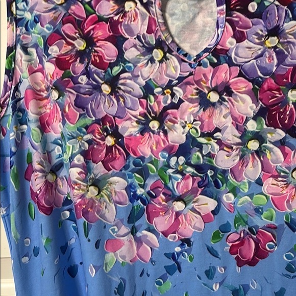 NWT ETCYY Floral Sleeveless Dress with Pockets - Picture 4 of 7